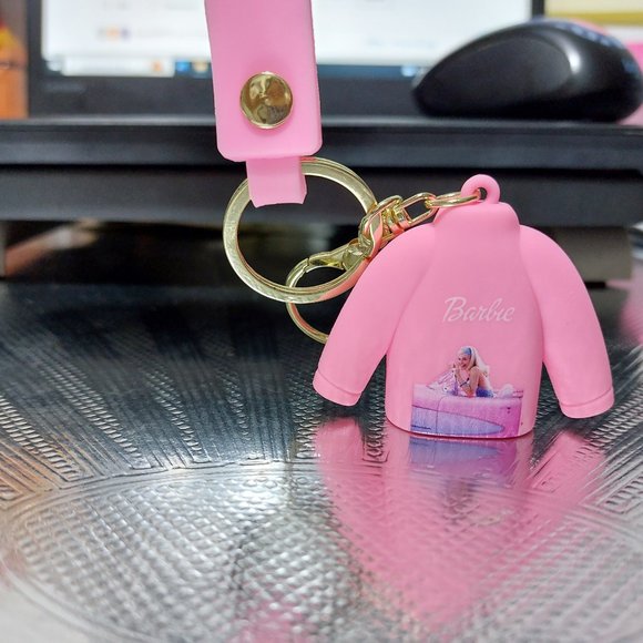 Barbie Nice Outfit Keychain or Handbag Charm Accessory 2 Colors to Choose - Picture 5 of 10